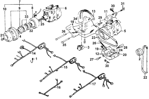 1977 Honda Accord Stator Diagram for N047310-0480