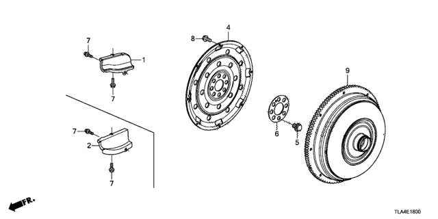 2021 Honda CR-V COVER, TORQUE CONVERTER CASE Diagram for 21351-6A7-000