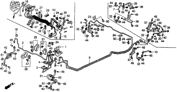 1992 Honda Accord Brake Lines Diagram