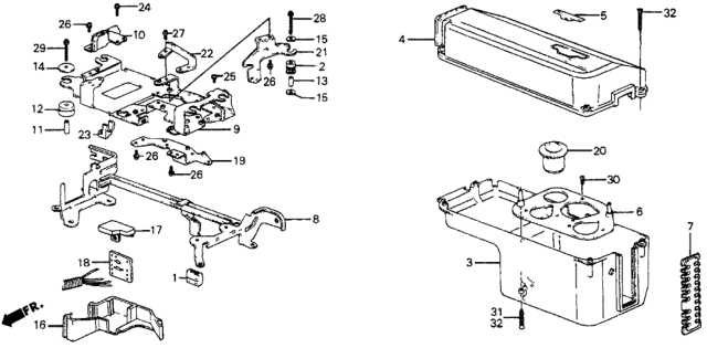 1986 Honda Civic Case, Diode Diagram for 36068-PE1-672