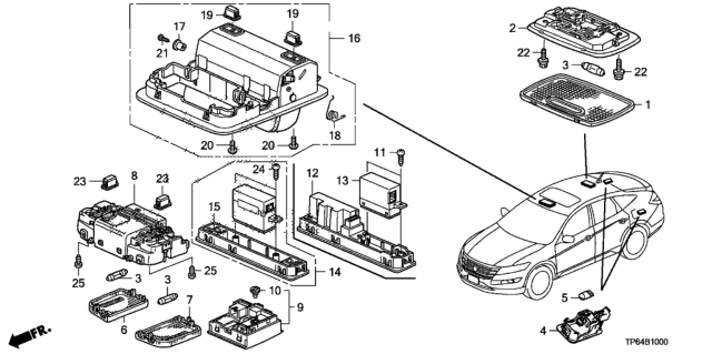 2014 Honda Crosstour Bulb (14V 60Ma) Diagram for 35831-SWA-003