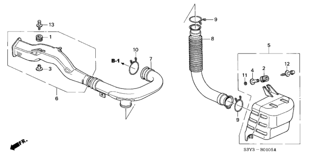 2003 Honda Insight Resonator Chamber Diagram