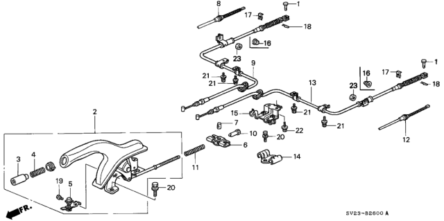 1995 Honda Accord Parking Brake Diagram