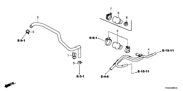 2020 Honda Accord Breather Tube (2.0L) Diagram