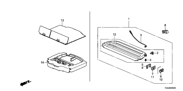 2018 Honda Fit Cargo Floor Diagram