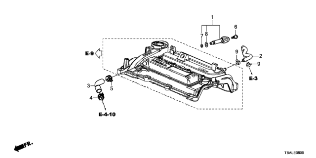 2021 Honda Civic PCV Tube Diagram