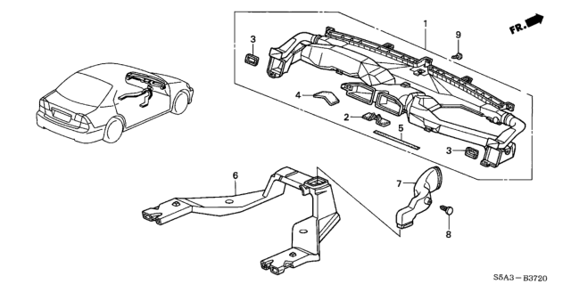 2001 Honda Civic Duct Diagram