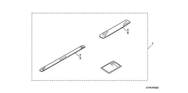 2013 Honda Crosstour 5 Door EXL (4 CYLINDER) KA 5AT Door Sill Garnish Diagram