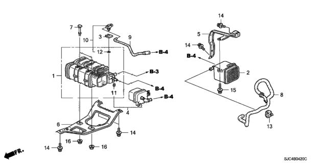 2008 Honda Ridgeline Canister Diagram