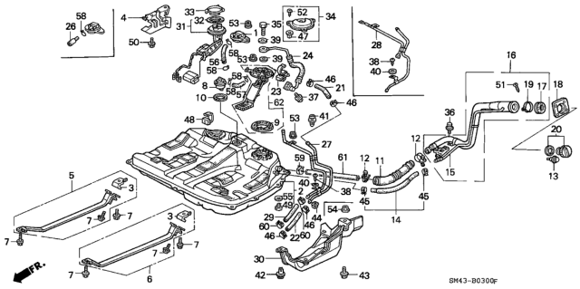 1991 Honda Accord Fuel Tank Diagram