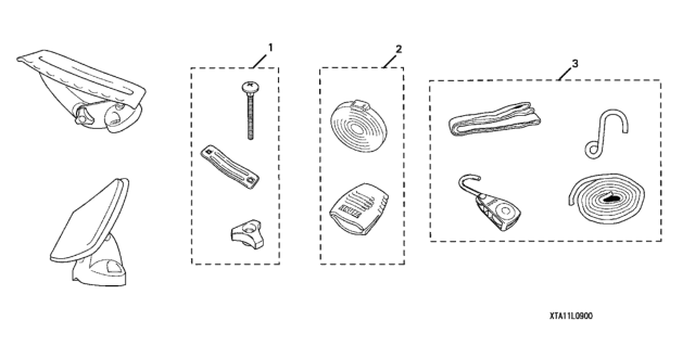 2006 Honda Odyssey 5 Door EXL-T (NAVIGATION) KA 5AT Kayak Attachment Diagram