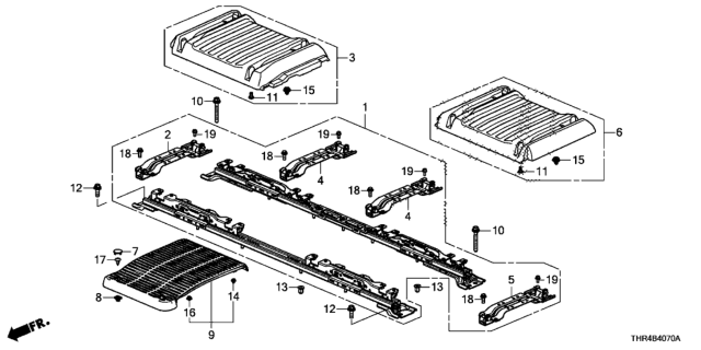 2018 Honda Odyssey Seat Rail Diagram