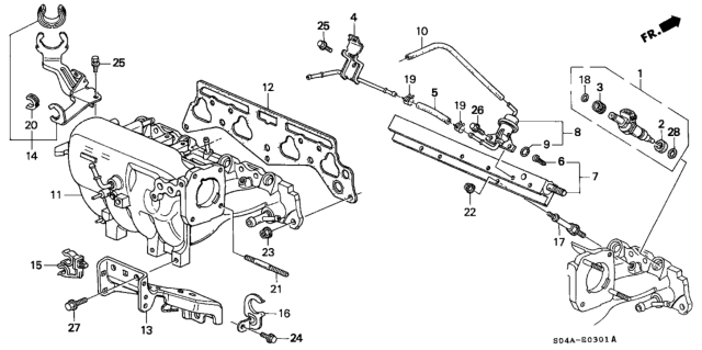 1999 Honda Civic Intake Manifold Diagram