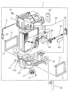 1996 Honda Passport Grommet, Case Diagram for 8-94380-565-0