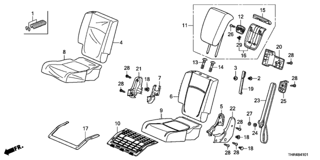 2021 Honda Odyssey Cover, Right Rear (Type D) Diagram for 82131-THR-L42ZE