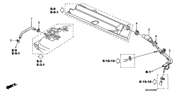 2008 Honda Pilot Breather Tube Diagram