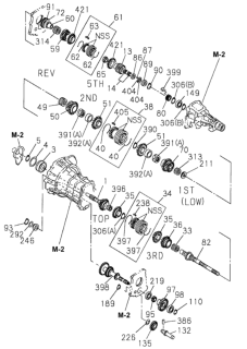 1999 Honda Passport 4 Door 2LX KA 5MT MT Transmission Gear (4X2) Diagram