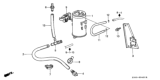 Diagram for 1997 Honda Prelude Vapor Canister - 17300-S30-A01