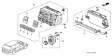 Diagram for 2004 Honda Odyssey Blower Control Switches - 79660-S0X-A41ZA