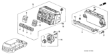 Diagram for 2002 Honda Odyssey A/C Switch - 79650-S0X-A42