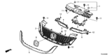 Diagram for 2013 Honda Accord Grille - 71121-T3L-A01