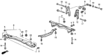 Diagram for Honda Accord Crossmember Bushing - 50231-SE0-000