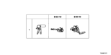 Diagram for Honda Clarity Plug-In Hybrid Ignition Lock Cylinder - 06350-TRT-A51