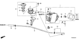 Diagram for Honda Brake Booster Vacuum Hose - 46675-T3Z-A10