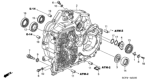 Diagram for 2005 Honda Element Bellhousing - 21111-PZK-315