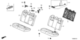 Diagram for Honda Insight Seat Cushion - 82127-TXM-A11
