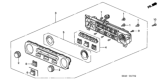 Diagram for 2002 Honda Accord Blower Control Switches - 79600-S84-A31ZA