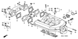 Diagram for 2001 Honda Accord Intake Manifold - 17100-P8A-A11