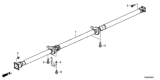 Diagram for 2019 Honda Ridgeline Drive Shaft - 40100-T6Z-A01