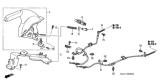 Diagram for 2004 Honda Civic Parking Brake Cable - 47560-S5W-L01