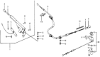 Diagram for 1976 Honda Accord Parking Brake Cable - 47510-671-003