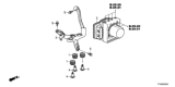 Diagram for Honda HR-V ABS Control Module - 57110-T7W-A53