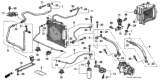 Diagram for Honda Del Sol A/C Compressor Cut-Out Switches - 80440-SS0-901