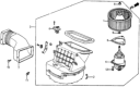 Diagram for 1985 Honda Civic Blower Motor - 39410-SB3-675