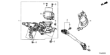 Diagram for Honda Steering Shaft - 53212-T7W-A01