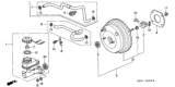 Diagram for 2001 Honda Accord Brake Booster Vacuum Hose - 46402-S87-A01