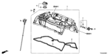 Diagram for 2017 Honda Civic Dipstick - 15650-5BF-A01