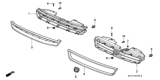 Diagram for 1995 Honda Accord Grille - 75101-SV4-003