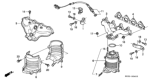 Diagram for 1997 Honda Civic Oxygen Sensor - 36531-P2E-A01