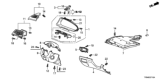 Diagram for 2009 Honda Accord Steering Column Cover - 77350-TA0-A01ZA