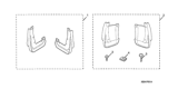 Diagram for 2006 Honda Accord Mud Flaps - 08P00-SDA-100A