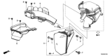 Diagram for Honda Ridgeline Air Duct - 17243-RLV-A10