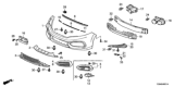 Diagram for Honda Civic License Plate - 71145-TS8-A50