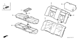 Diagram for 2000 Honda Civic Seat Cushion - 82122-S1G-A01