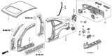 Diagram for 2001 Honda Civic Fuel Door - 63910-S5P-A01ZZ