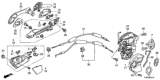 Diagram for 2012 Honda Accord Door Latch Assembly - 72650-TA0-A03